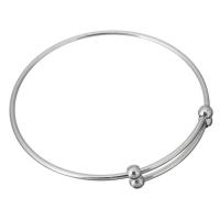 Stainless Steel Cuff Bangle, Adjustable, original color, Sold By PC