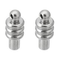 Stainless Steel Screw Clasp, original color, 6.50x16x6.50mm, Sold By PC