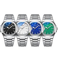 Reloj de Pulsera para Hombre, acero inoxidable, con Vidrio & aleación de zinc, impermeable & luminoso, más colores para la opción, 220x24mmuff0c14x40mm, Vendido por UD
