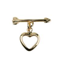Brass Toggle Clasp 18K gold plated fashion jewelry & DIY golden 11*14mm 21.5mm Sold By Bag