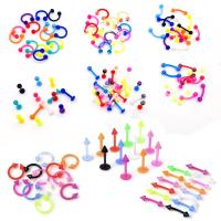 Acrylic lip ring, random style & different styles for choice, more colors for choice, Sold By PC