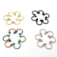Stainless Steel Nose Piercing Jewelry, plated, fashion jewelry, more colors for choice, 8mm, Sold By PC