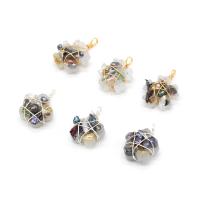 Freshwater Pearl Pendants, Resin, with Freshwater Pearl & Iron, plated, fashion jewelry & DIY, more colors for choice, 20x28mm, Sold By PC