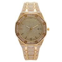 Women Wrist Watch, Iron, with Glass & Stainless Steel, plated, for woman & with rhinestone, more colors for choice, nickel, lead & cadmium free, 226x42x10.50mm, Sold By PC