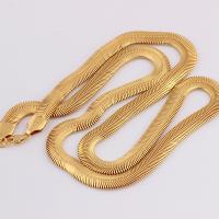 Brass Necklace for man golden 8mm Length Approx 23.62 Inch Sold By PC