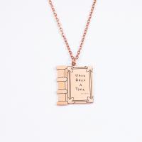 Stainless Steel Jewelry Necklace, plated, fashion jewelry, more colors for choice, 22x25mm, Length:17.72 Inch, Sold By PC