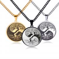 Stainless Steel Jewelry Necklace, plated, Unisex, more colors for choice, 30x40mm, Length:60 cm, Sold By PC
