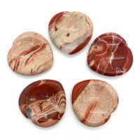 Rainbow Jasper Thumb Worry Stone Heart mixed colors Sold By PC