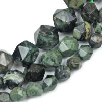 Green Eye Stone Beads polished DIY & faceted green Sold Per 38 cm Strand