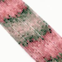 Perline di quarzo naturale, Strawberry Quartz, DIY & sfaccettati, colori misti, Venduto per 38 cm filo