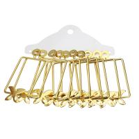 Edelstahl Tropfen Ohrring, goldfarben plattiert, 6 Stück & Modeschmuck & für Frau, goldfarben, 65mm, 6PaarePärchen/setzen, verkauft von setzen