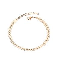 Tibetan Style Anklet, with 1.91 extender chain, plated, fashion jewelry, more colors for choice, Length:21 cm, Sold By PC