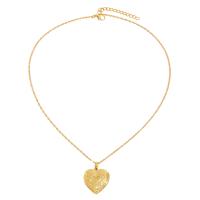 Fashion Locket Necklace Zinc Alloy with 1.97 extender chain plated fashion jewelry Length 52 cm Sold By PC
