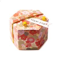 Jewelry Gift Box, Paper, Hexagon, printing, different designs for choice, more colors for choice, 75x75x55mm, Sold By PC
