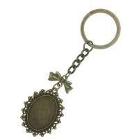 Tibetan Style Key Clasp Setting, gold color plated, DIY, nickel, lead & cadmium free, 18x25mm, Sold By PC
