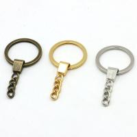 Iron Key Clasp Setting, plated, DIY, more colors for choice, nickel, lead & cadmium free, 30mm, 50PC/Bag, Sold By Bag