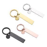 Stainless Steel Key Clasp, plated, fashion jewelry, more colors for choice, 12x50mm, Sold By PC