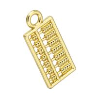 Zinc Alloy Pendants Abacus gold color plated Approx 2mm Sold By PC