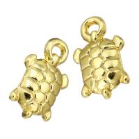 Tibetan Style Animal Pendants, Turtle, gold color plated, 9x15x2mm, Hole:Approx 2mm, Sold By PC