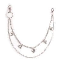 Zinc Alloy Waist Chain plated Unisex silver color 40cmuff0c50cm Sold By PC