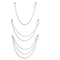 Steel Waist Chain, Unisex, silver color, 40cmuff0c50cmuff0c60cm, Sold By PC