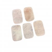 Rose Quartz Pendant, DIY & different styles for choice, more colors for choice, 35x45x7mm, Sold By PC