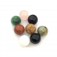 misto de pedras semi-preciosas Bola Esfera, banhado, DIY & materiais diferentes para a escolha & não porosa, Mais cores pare escolha, 25mm, vendido por PC