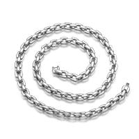 нержавеющая сталь Свитер ожерелье, полированный, Мужский, оригинальный цвет, длина Приблизительно 21.26 дюймовый, продается PC