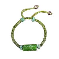 Hetian Jade bracelet, Réglable & unisexe, protéger l'environnement, sans nickel, plomb et cadmium, Longueur:Environ 16 cm, Vendu par PC