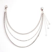 Zinc Alloy Waist Chain plated Unisex silver color 46cmuff0c56cm Sold By PC