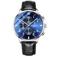 Reloj de Pulsera para Hombre, acero inoxidable, con Cuero & Vidrio & aleación de zinc, impermeable & luminoso, más colores para la opción, 230x20mm,43x10.5mm, Vendido por UD