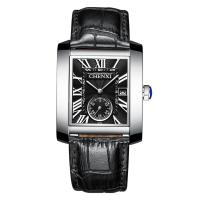 Herren Armbanduhr, Edelstahl, mit Leder & Glas & Zinklegierung, für den Menschen & wasserdicht, keine, 250x22mm,35x11mm, verkauft von PC