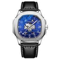Reloj de Pulsera para Hombre, acero inoxidable, con Cuero & Vidrio & aleación de zinc, impermeable & luminoso, más colores para la opción, 240x22mm,40x13.5mm, Vendido por UD