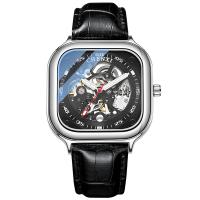 Men Wrist Watch Stainless Steel with PU Leather & Glass & Zinc Alloy Unisex & waterproof 240-  Sold By PC