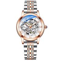Reloj de Pulsera de Mujeres, acero inoxidable, con Acero & Vidrio & aleación de zinc, para mujer & impermeable & luminoso, más colores para la opción, 220x16mm,34x14mm, Vendido por UD
