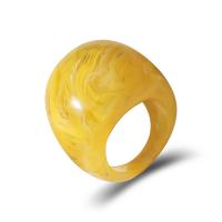 Akrylowy pierścień palca, Akryl, biżuteria moda & dla kobiety, dostępnych więcej kolorów, 25mm, sprzedane przez PC
