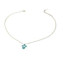 Brass Necklace, with 1.97 extender chain, painted, fashion jewelry, more colors for choice, Length:17.71 Inch, Sold By PC