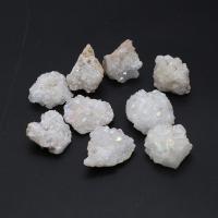 Gemstone Quartz Cluster, Heart, white, 20-30mm, Sold By PC