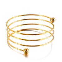 Titanium Steel Cuff Bangle plated multilayer & for woman 8mm Inner Approx 70mm Sold By PC
