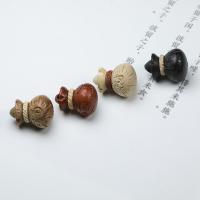 Wood Pendants, Sandalwood, Money Bag, Carved, fashion jewelry, more colors for choice, 17mm, Sold By PC