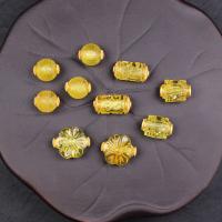 Beeswax Beads, with Brass, gold color plated, DIY & different styles for choice, yellow, nickel, lead & cadmium free, Sold By PC
