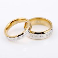 Couple Finger Rings, Titanium Steel, plated, fashion jewelry & different styles for choice, silver color, 4mm,6mm, Sold By PC