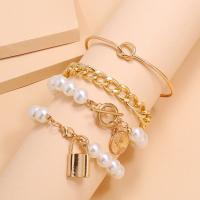 Zinc Alloy Bracelet Set bracelet plated 4 pieces & fashion jewelry nickel lead & cadmium free Sold By Set
