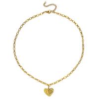 Stainless Steel Jewelry Necklace with 1.97inch extender chain Winged Heart plated fashion jewelry & for woman Length Approx 17.72 Inch Sold By PC