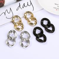 Acrylic Jewelry Earring Zinc Alloy plated fashion jewelry & for woman Sold By Pair