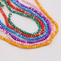 Natural Colored Shell Beads Abacus DIY Sold Per 14.5 Inch Strand