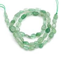 Strawberry Quartz Beads, DIY, green, 6-8mm, Sold Per 14.5 Inch Strand