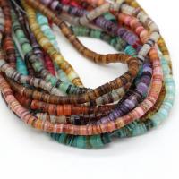 Perles de coquille colore naturelle, DIY, plus de couleurs à choisir, 4-6mm, Vendu par 23.62 pouce brin