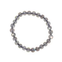 Gemstone Bracelets, Moonstone, Natural & Unisex & different size for choice, grey, Sold By PC