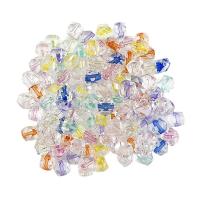 Transparent Acrylic Beads, DIY, mixed colors, 7.50x8x8mm, Hole:Approx 1mm, 100PCs/Bag, Sold By Bag